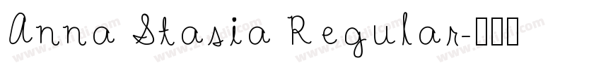 Anna Stasia Regular字体转换